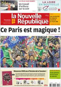 Portada de La Nouvelle Republique (Francia)