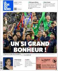 Portada de La Voix du Nord (France)