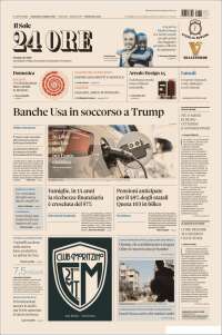 Portada de Il Sole 24 ORE (Italia)