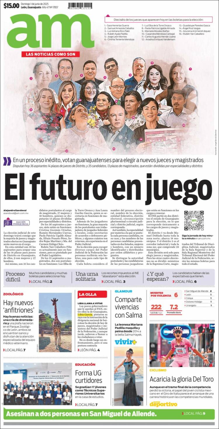 Portada de Al Día A.M. (México)