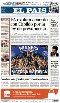 Portada de El País (Uruguay)