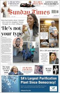 Portada de The Times (South Africa)