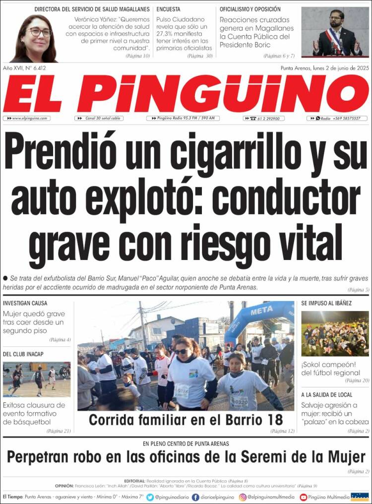 Portada de El Pingüino (Chile)