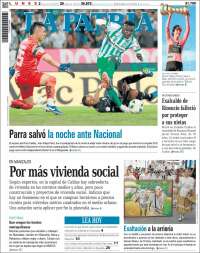 Portada de La Patria (Colombia)
