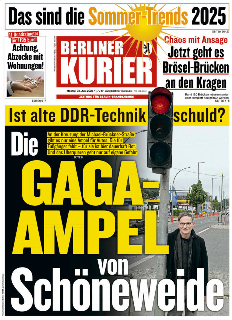 Portada de Berliner Kurier - Startseite BK (Allemagne)