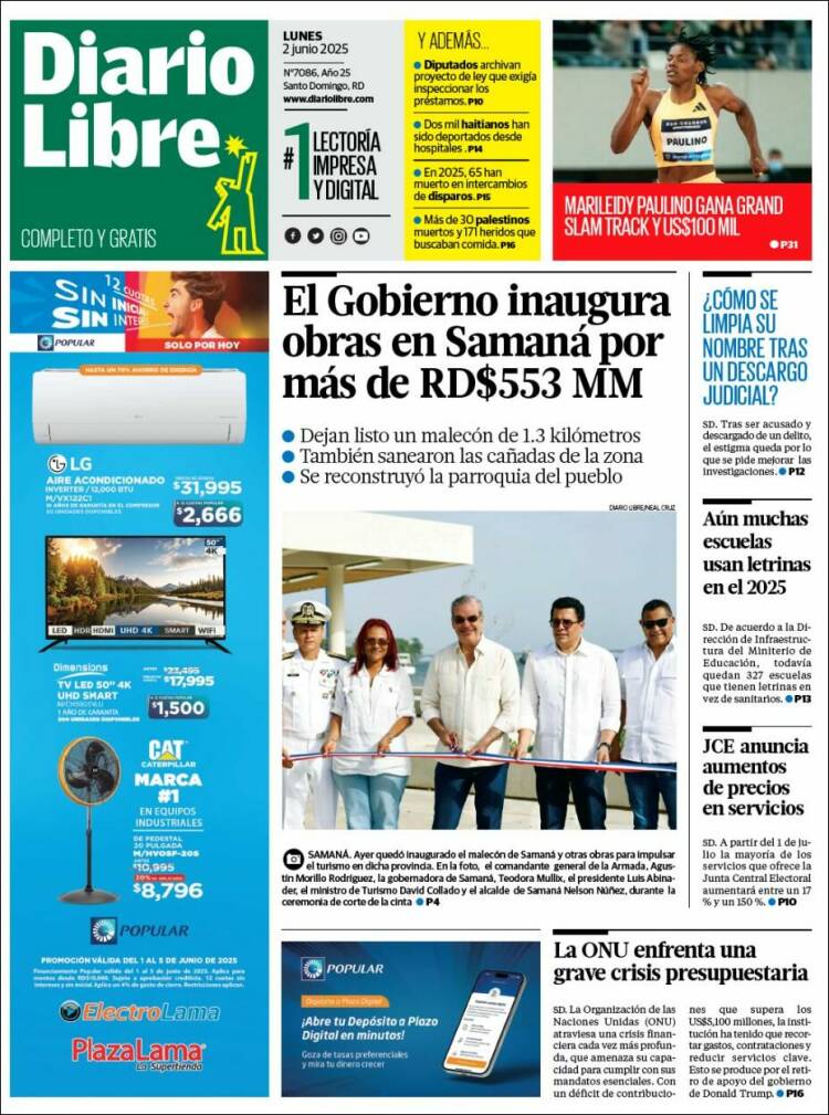 Portada de Diario Libre (Dominican Rep.)