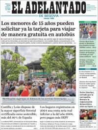 Portada de El Adelantado de Segovia (España)