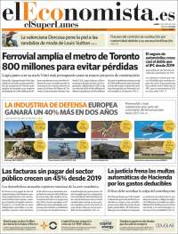 Portada de El Economista (Spain)