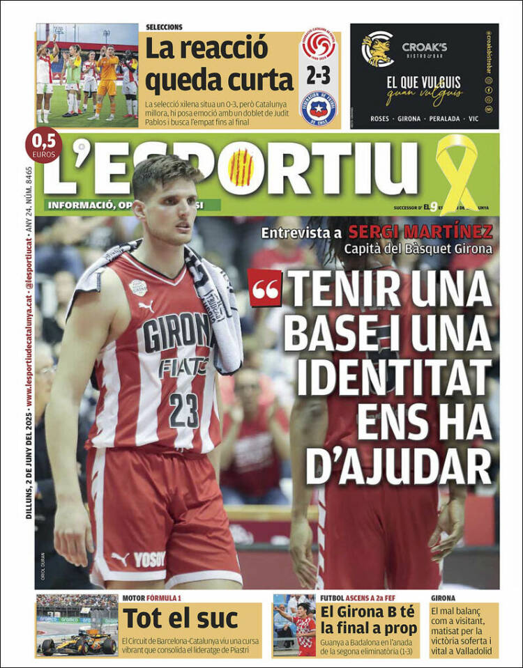 Portada de L'Esportiu : Girona (España)