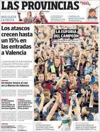 Portada de Las Provincias (España)
