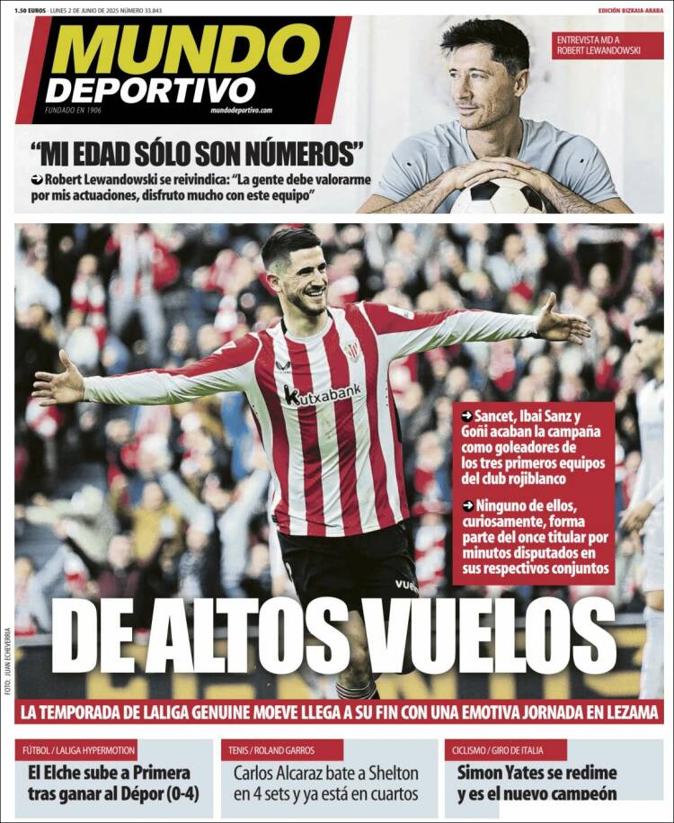 Portada de Mundo Deportivo Bizkaia (España)