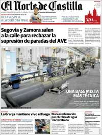 Portada de Norte de Castilla - Segovia (España)