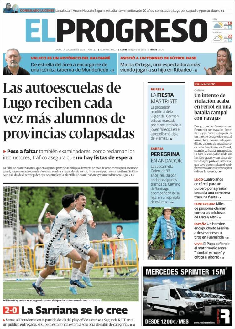 Portada de El Progreso (España)