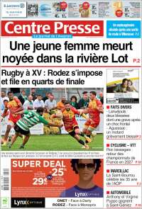 Portada de Centre Presse (France)