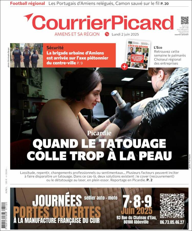 Portada de Courrier Picard (Francia)