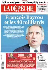 Portada de La Dépêche du Midi (France)