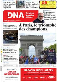 Portada de Les Dernières Nouvelles d'Alsace (France)