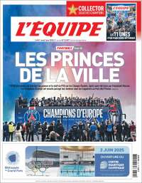 Portada de L'Equipe (France)