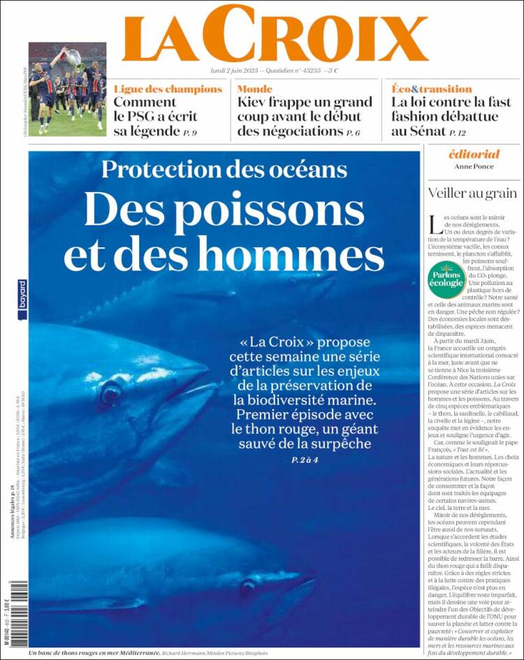 Portada de La Croix (France)