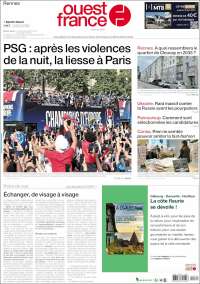Portada de Ouest France (France)
