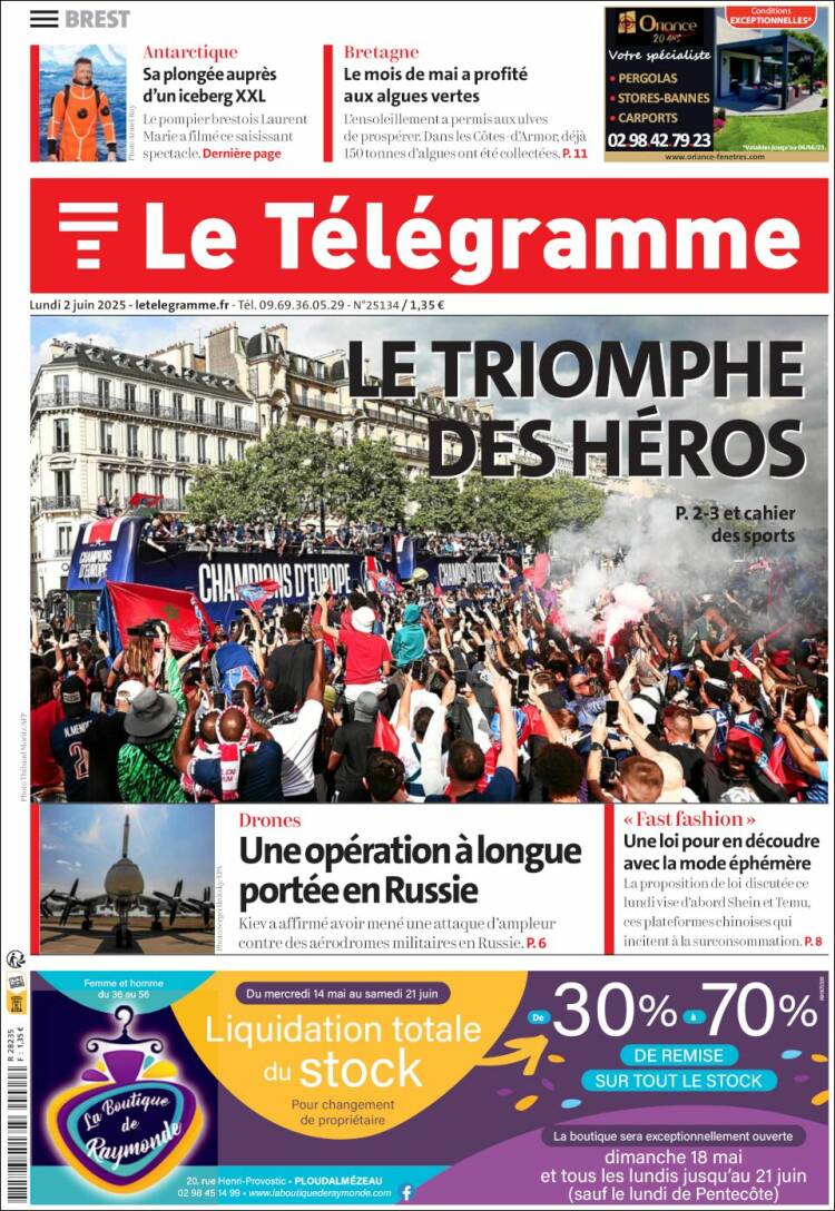 Portada de Télégramme (France)