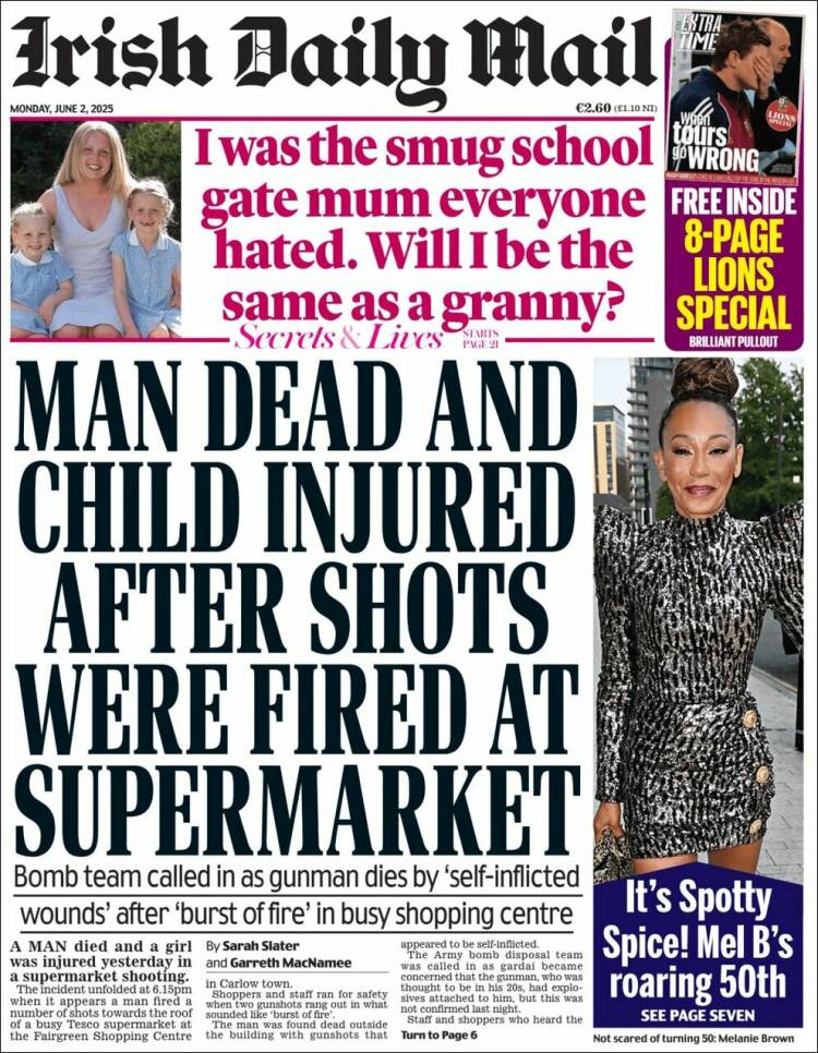 Portada de Irish Daily Mail (Ireland)