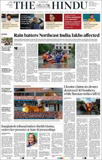 Portada de The Hindu (India)