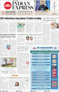 Portada de New Indian Express (India)