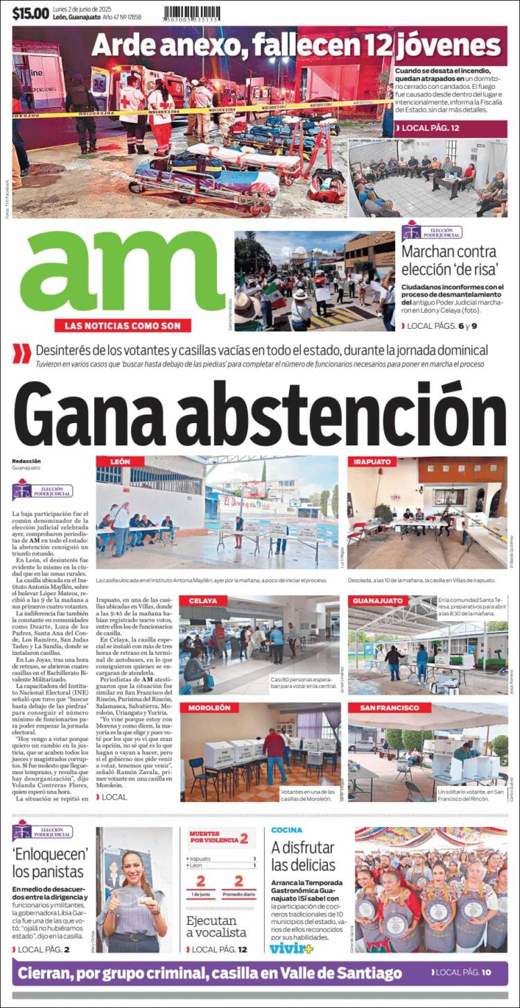 Portada de Al Día A.M. (México)