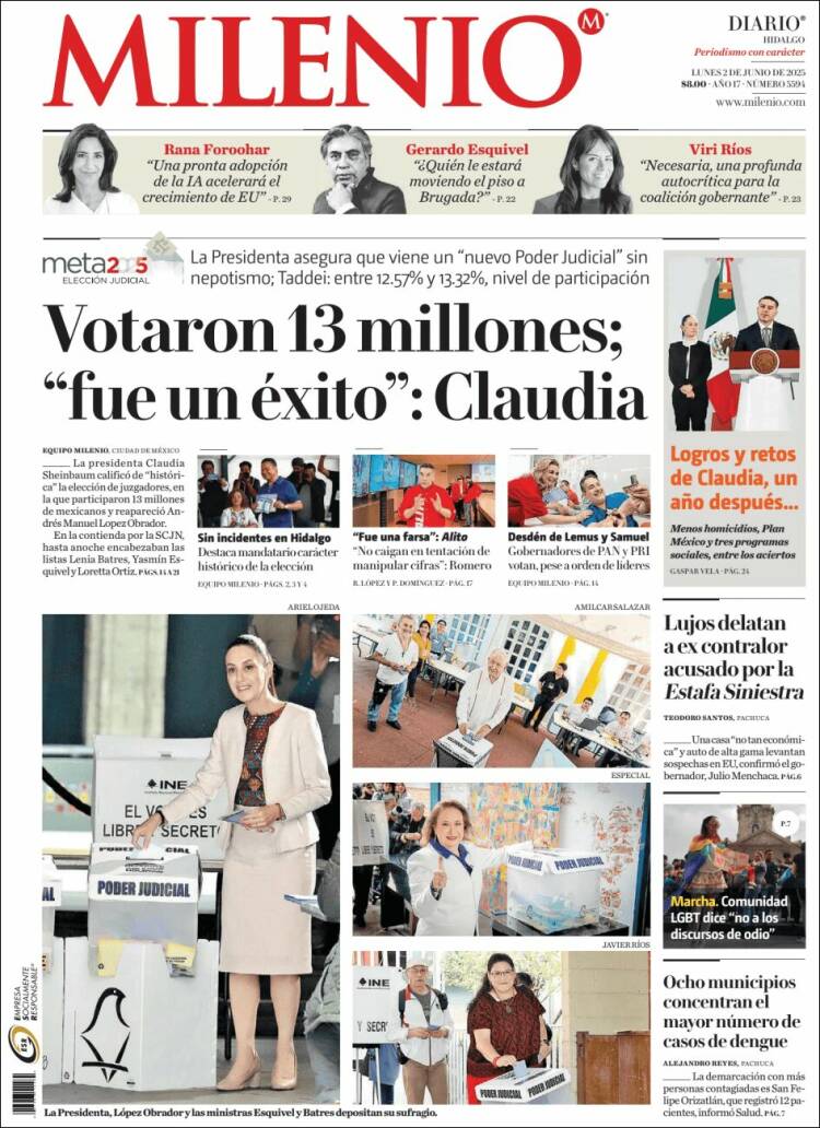 Portada de Milenio de Hidalgo (Mexico)