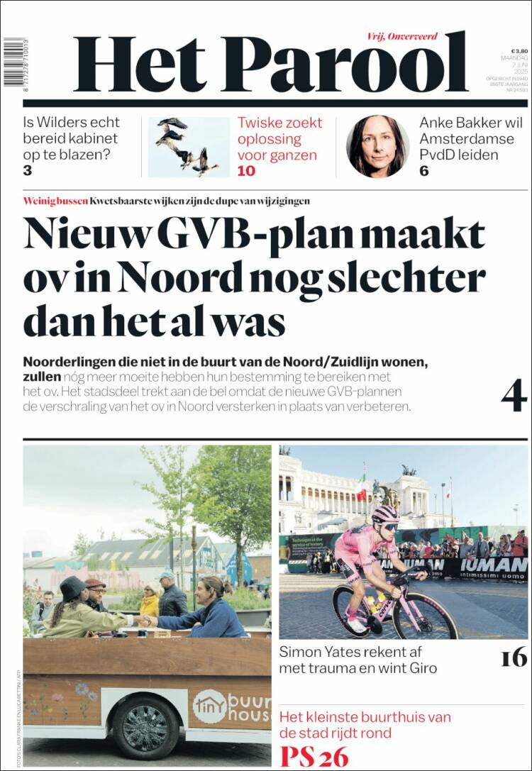 Portada de Het Parool (Netherlands)