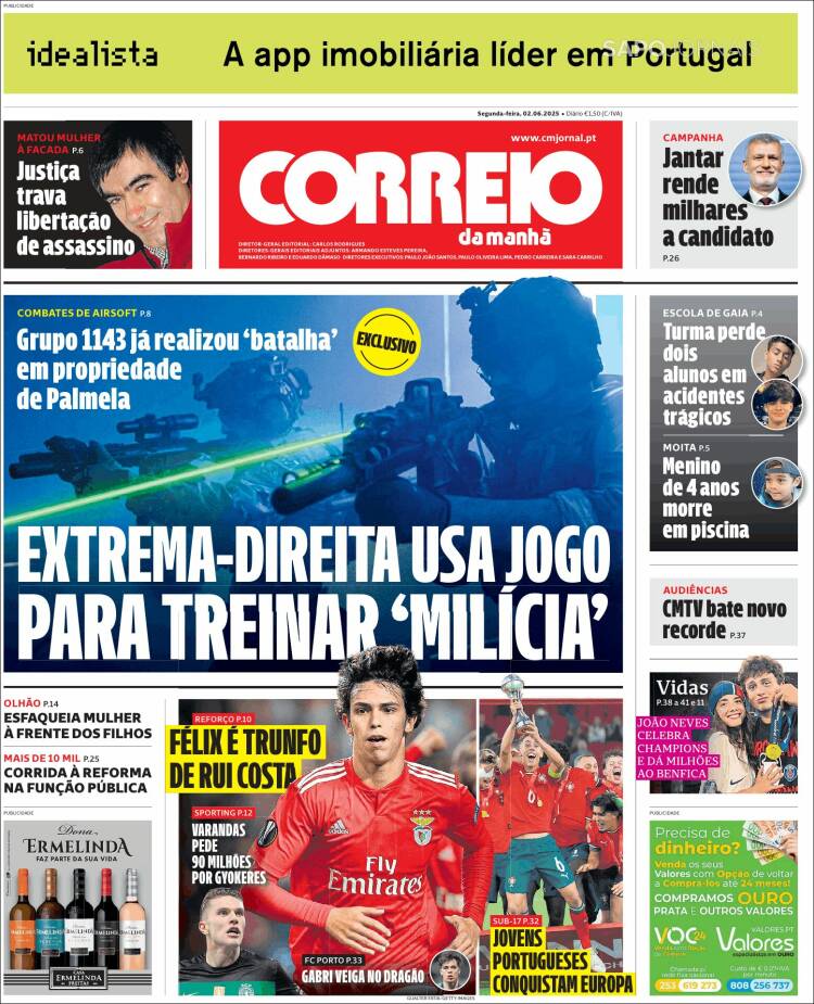 Portada de Correio da Manhã (Portugal)