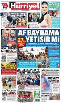 Portada de Hürriyet (Turkey)