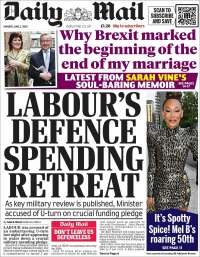 Portada de Daily Mail (United Kingdom)