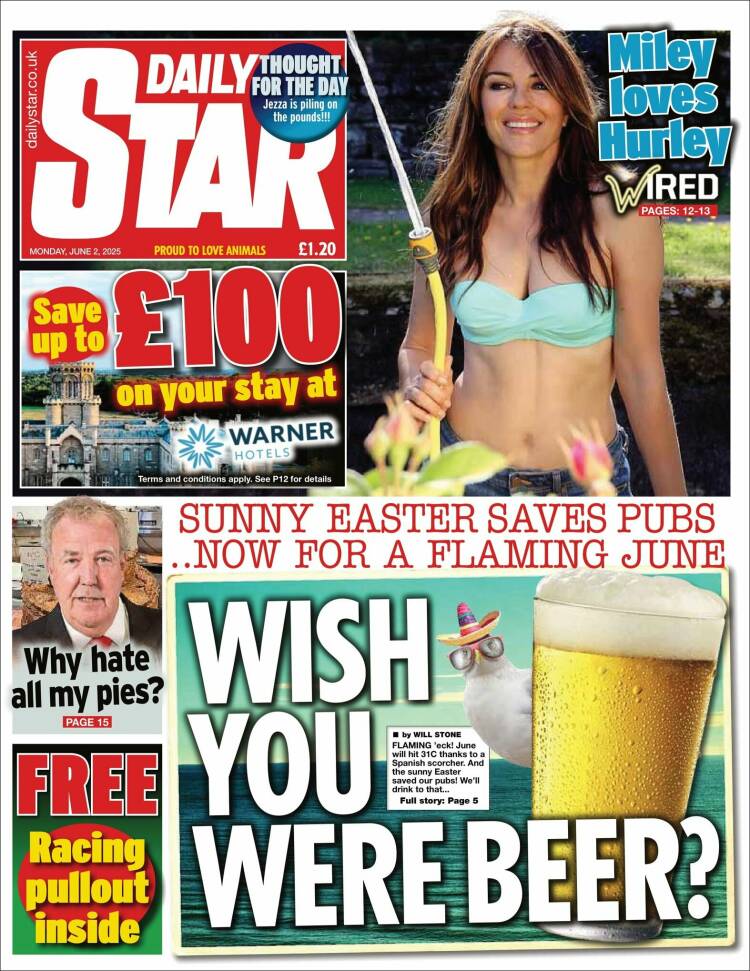 Portada de Daily Star (Royaume-Uni)