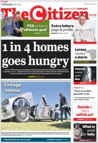Portada de The Citizen (Sudáfrica)