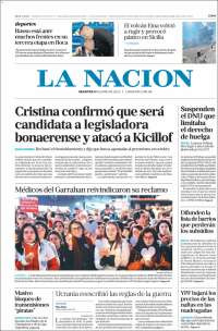 Portada de La Nación (Argentine)