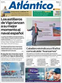 Portada de Atlántico Diario (Spain)