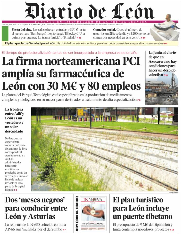 Portada de Diario de León (Spain)