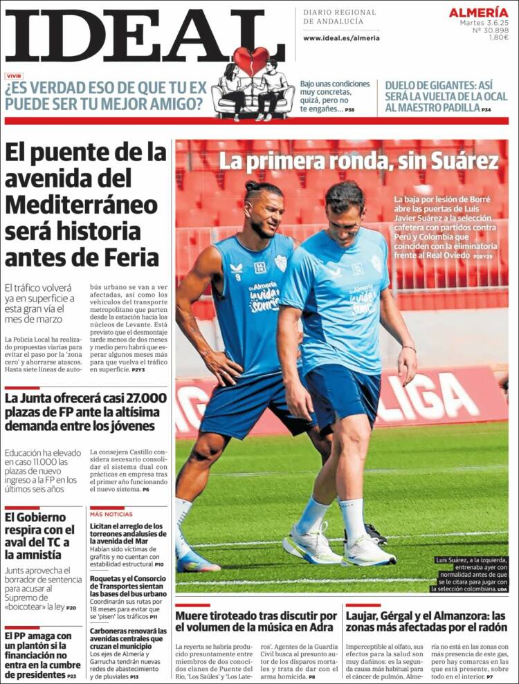 Portada de Ideal Almeria (España)