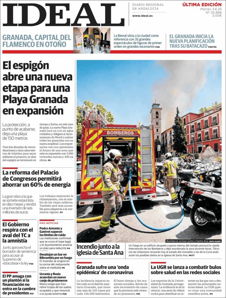 Portada de Ideal (Spain)
