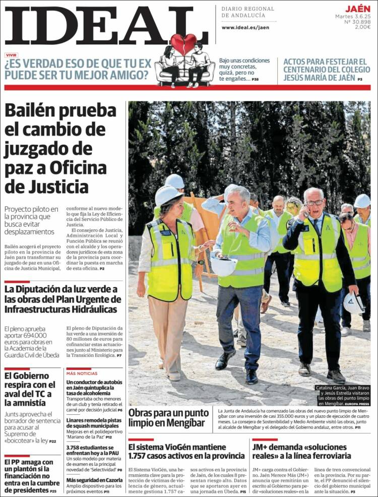 Portada de El Ideal de Jaén (España)