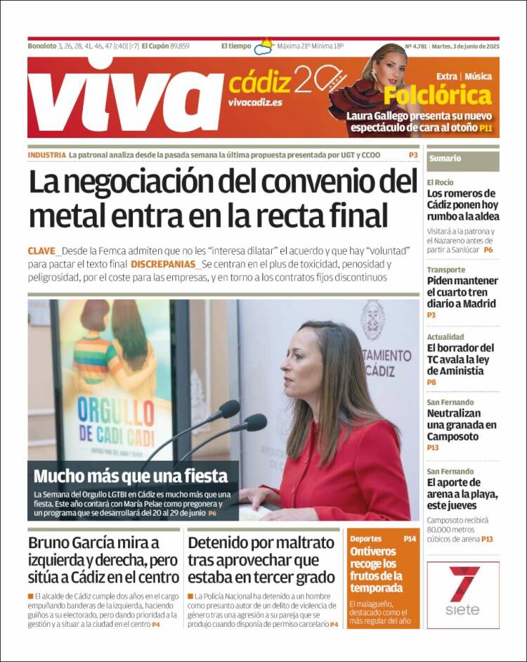 Portada de Información - Cadiz (Spain)