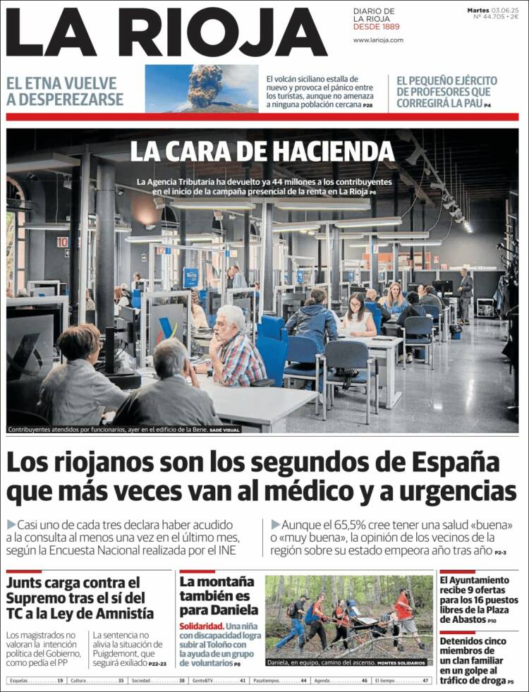 Portada de La Rioja (España)