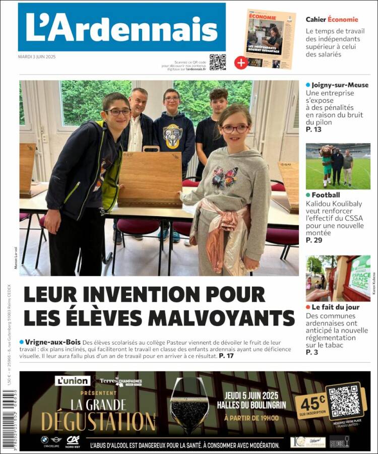 Portada de L'Ardenais (Francia)
