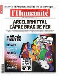 Portada de l'Humanite (Francia)