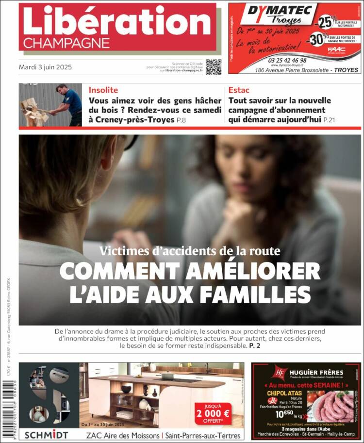 Portada de Libération Champagne (France)