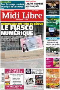 Portada de Midi Libre (Francia)