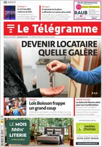 Portada de Télégramme (Francia)