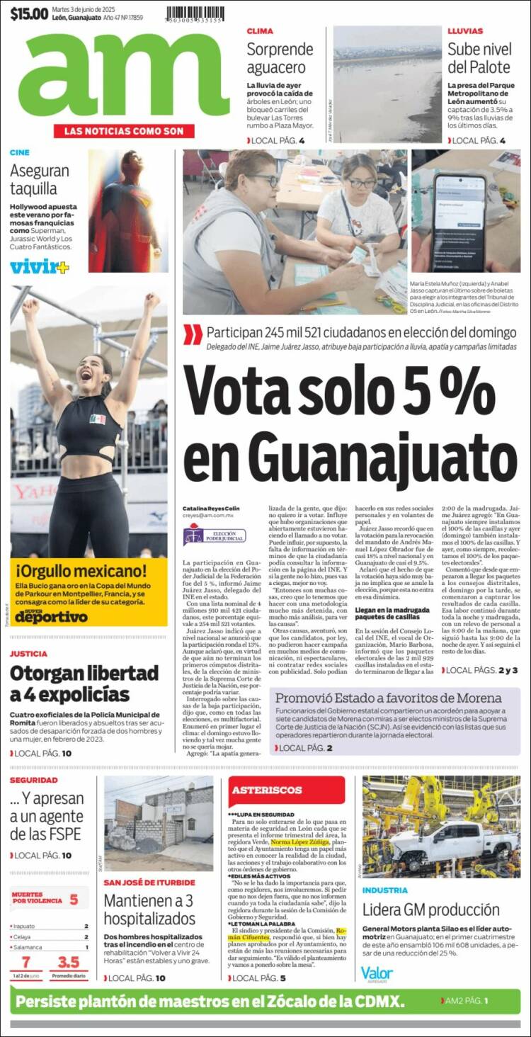 Portada de Al Día A.M. (México)